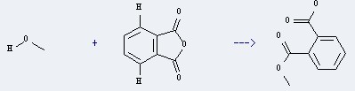 The 1,2-Benzenedicarboxylicacid, 1-methyl ester could be obtained by the reactants of phthalic acid anhydride and methanol